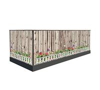 Brise-vue pour balcon 100cm de haut ou autre protection contre le vent brise-vue de balcon bordure de balcon brise-vue tapis brise-vue couverture de terrasse (400 x 100 cm, motif 21)