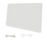 Brise-Vue pour Balcon 240 x 420 cm Respirant Toile Protection Contre Soleil avec Tissu HDPE Ecran de Balcon pour Exterieur Terrasse Patio, Blanc