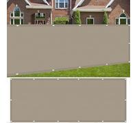 Brise Vue pour Balcon 30 x 700 cm Blocage des UV, Vent Protection Balcon Protection Contre Les Regards avec Oeillets et Cordons, Facile a Poser pour Balcon Jardin Patio Terrasse, Taupe