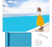 Brise Vue pour Balcon 80 x 400 cm Ant- UV, Protection de La Vie Privée et Sécurité, Opaque Résistant Filet D’Ombrage Clôture D’Ombrage pour Jardin Extérieur, Bleu