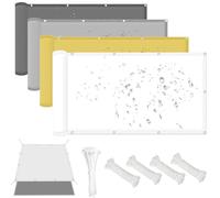 Brise Vue pour Balcon 80x1000cm Imperméable Couverture de Confidentialité Écran Protection UV Opaque pour Balcon with Cable Ties Pare Soleil Fence Screen for Balcony,pour Jardin Extérieur ,Blanc