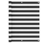 Brise-vue pour balcon - Anthracite et blanc - 120 x 600 cm - Tissu Oxford imperméable - Coupe-vent - Protection UV - Toile d'ombrage rectangulaire pour terrasse