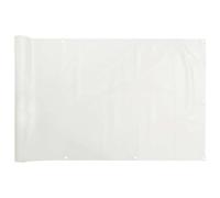 Brise-vue pour balcon - Blanc - 300 x 75 cm - En PVC - Brise-vue de qualité supérieure pour balcon et terrasse - Résistant aux intempéries et facile à installer - Solution de confidentialité pour