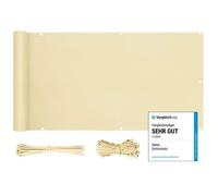 Brise-Vue pour Balcon Couverture de confidentialité Écran Polyster Vent Protection UV Opaque Résistant 90 x 600cm - Beige