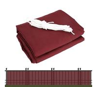 Brise-vue pour balcon d'appartement - 0,9 x 7,5 m - Protection UV - Résistant aux intempéries - Clôture d'intimité pour balcon, terrasse, jardin, portail, garde-corps, portes de garage, fenêtre