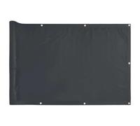 Brise-vue pour balcon en PVC - 500 x 120 cm - Anthracite - Brise-vue pour balcon, terrasse et jardin - Résistant aux intempéries et durable - Montage facile et protection de la vie privée