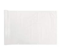 Brise-vue pour balcon - En PVC - Blanc - 400 x 120 cm - Brise-vue pour terrasse et jardin - Résistant aux intempéries et durable - Montage facile