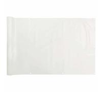 Brise-vue pour balcon en PVC - Blanc - 500 x 75 cm - Brise-vue pour terrasse et jardin - Résistant aux intempéries et durable - Intimité et protection contre le vent - Montage facile