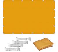 Brise-vue pour balcon extérieur, 1,3 x 6 m, résistant aux UV, à la rouille et aux intempéries, avec œillets et cordons pour jardin/pergola, protection thermique, anti-âge et durable