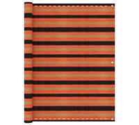 Brise-vue pour balcon - Multicolore - 120 x 500 cm - En tissu PEHD - Respirant, protection solaire et résistant aux UV - Pour terrasse et patio - Avec corde pour un montage facile