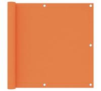 Brise-vue pour balcon - Orange - 90 x 500 cm - Tissu Oxford imperméable - Protection UV - Coupe-vent - Protection solaire pour la vie privée - Voile d'ombrage rectangulaire pour balcon et terrasse