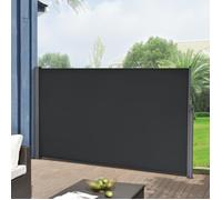 Brise-Vue pour Balcon Terrasse Jardin Store Latéral Pare-Soleil Protection Intempéries UV Vie Privée Acier Polyester 180 x 300 cm Noir [pro.tec] Noir