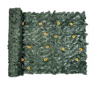 Brise-vue pour clôture à feuilles - Panneau décoratif avec fausse végétation, support antirouille respirant, texture réaliste des feuilles, design durable et résistant au vieillissement