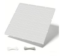 Brise Vue Renforcé 1.2 x 10 m Respirant Toile Protection Contre Soleil avec Tissu HDPE Paravent Extérieur pour Balcon Jardin pour Balcon Jardin, Blanc