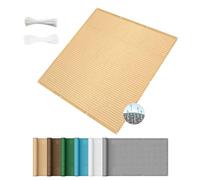 Brise Vue Renforcé 1 x 5 m Protection UV Opaque Résistant Aux Contre Vent sur Mesure Imperméable Cache Vue Balcon pour Exterieur Terrasse Patio, Couleur Crème