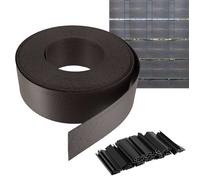 Brise vue semi rigide 25M - Hauteur 93mm - Pour clôture de jardin - Installation facile - Clips de fixation fournis
