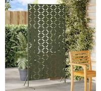 Brise-vue stable avec design rectangulaire pour terrasse et jardin, en acier, pour l'intimité, qualité résistante aux intempéries, pour l'extérieur, olive, 100 x 50 x 180 cm