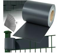 Brise-vue - TECTAKE - Bandes brise-vue en PVC de 70 m avec protection contre les intempéries et le soleil - Gris anthracite