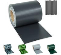 Brise-vue - TECTAKE - Bandes brise-vue en PVC de 70 x 19 m, protection intempéries et soleil, fixations incluses - Gris anthracite