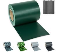 Brise-vue - TECTAKE - Bandes brise-vue en PVC de 70 x 19 m, protection intempéries et soleil, fixations incluses - Vert