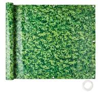Brise-vue - TECTAKE - Panneau en PVC avec œillets renforcés en métal pour balcon et jardin 600 x 90 cm - Motif feuilles