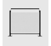 Brise-vue transparent - Séparateur commercial pour l'extérieur Résistant aux intempéries Hauteur réglable Design portable Idéal pour événements et rassemblements