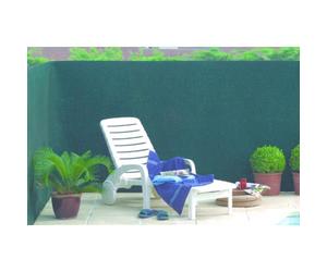 Brise vue vert en maille plastique 100% occultant 1 x 3 m TANDEM