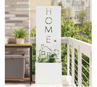 Brise-vue - VIDAXL - 876491 - Blanc - Acier laminé à froid - Incrustations décoratives