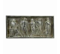 Briseis and Achille Relief - Sculpture murale Iliade d'Homère, en plâtre dur Moldano, copie de musée, 40 cm