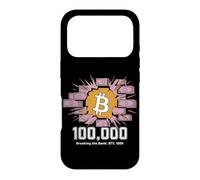 Briser la Banque : Bitcoin 100k, Crypto Bitcoin Coque pour iPhone 17 Pro