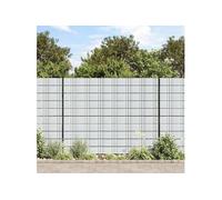 Brises-vues de jardin 10 pcs gris clair 252,5x19 cm PVC, écran de jardin, écran de balcon, écran d'intimité 4005544