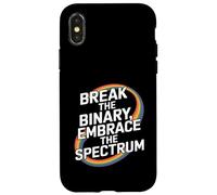 Brisez Le Binaire Embrassez Le Spectre Coque pour iPhone X/XS