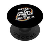 Brisez Le Binaire Embrassez Le Spectre PopSockets PopGrip Adhésif