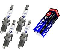 BRISK Silver DR15YS 1334 Bougies d'allumage Essence GPL GNV Autogas, 4 pièces