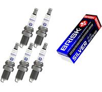 BRISK Silver DR15YS 1334 Zündkerzen Benzin LPG CNG Autogas, 5 Stück
