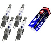 BRISK Silver LR15YS-9 1464 Bougies d'allumage Essence GPL GNV Autogas, 4 pièces