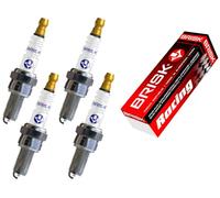 BRISK Silver Racing AR10S 1517 Zündkerzen Benzin LPG GPL CNG Autogas, 4 Stück