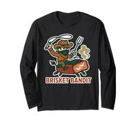 Brisket Bandit, drôle BBQ Outlaw Meat Lover Humour Manche Longue