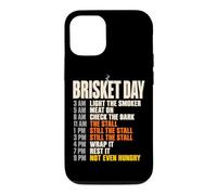 Brisket Day Schedule Funny BBQ Smoker Pitmaster The Stall Coque pour iPhone 12/12 Pro