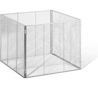 BRISTA Composteur l100xL100xH80cm galv. 4pcs, métal déployé