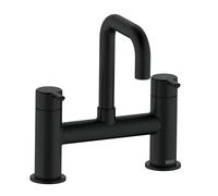 Bristan Altum Robinet de baignoire avec valves à disque en céramique, montage sur plateau, finition noire