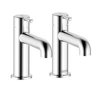 Bristan Altum Robinet de lavabo avec fonction économie d'eau, robinet de salle de bain monté sur le pont Finition chromée