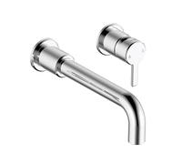 Bristan Altum Robinet mitigeur mural 2 trous pour lavabo avec fonction économie d'eau, finition chromée