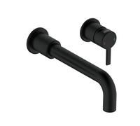 Bristan Altum Robinet mitigeur mural 2 trous pour lavabo avec fonction économie d'eau, finition noire