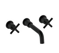 Bristan Cruzar Robinet de baignoire mural 3 trous Finition noire
