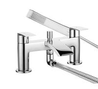 Bristan Gild Mitigeur bain/douche avec pommeau facile à nettoyer, montage sur plateau, finition chromée