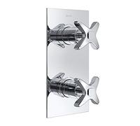 Bristan GLR Shcdiv C Glorious encastré double valve de contrôle + Inverseur, Chrome