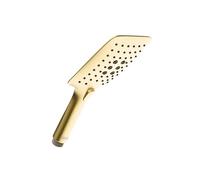 Bristan Grand pommeau de douche carré 3 fonctions avec buses faciles à nettoyer, finition laiton brossé