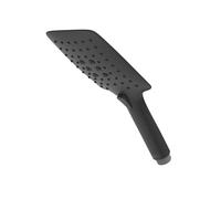 Bristan Grand pommeau de douche carré 3 fonctions, buses faciles à nettoyer, finition noire