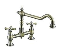 Bristan K Brsnk ABRZ Colonial pont Bronze antique Mitigeur de lavabo Parent, K BRSNK ABRZ